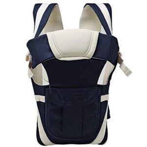 Antil's Baby Carrier Bag/Adjustable Hands Free 4 in 1 Baby/Baby sefty Belt/Child Safety Strip/Baby Sling Carrier Bag/Baby Back Carrier Bag (Navy Blue) Front Carry Facing